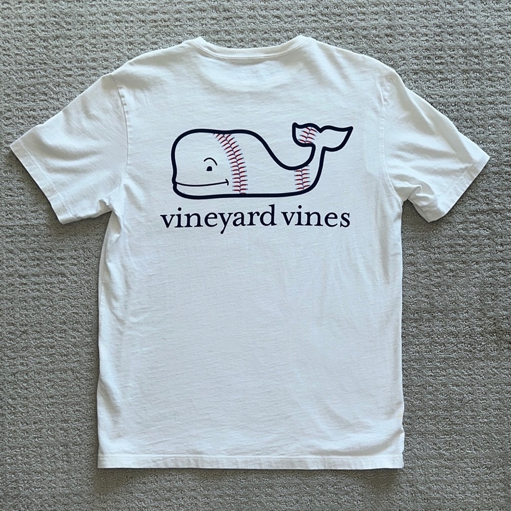 Vineyard Vines Baseball White Men's small Shirt - Picture 2 of 3